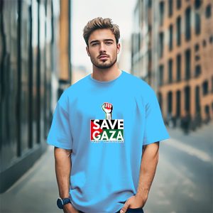 Save Gaza Cotton T-Shirt – Stand for Palestine | 100% Soft Cotton Tee